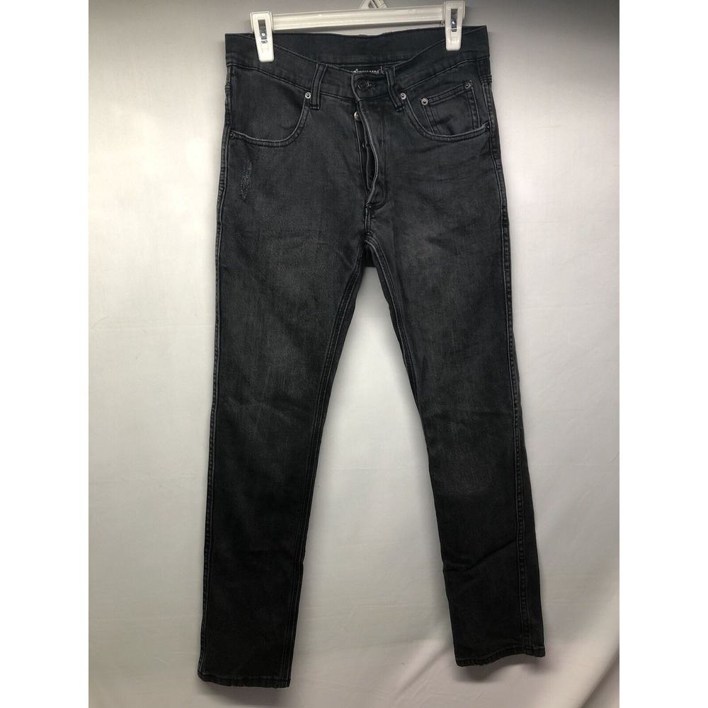 The Hundreds Mens  Vintage Black Jeans Size 30x30 Cotton Sinnky Leg